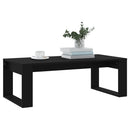 vidaXL fekete szerelt fa dohányzóasztal 102 x 50 x 35 cm