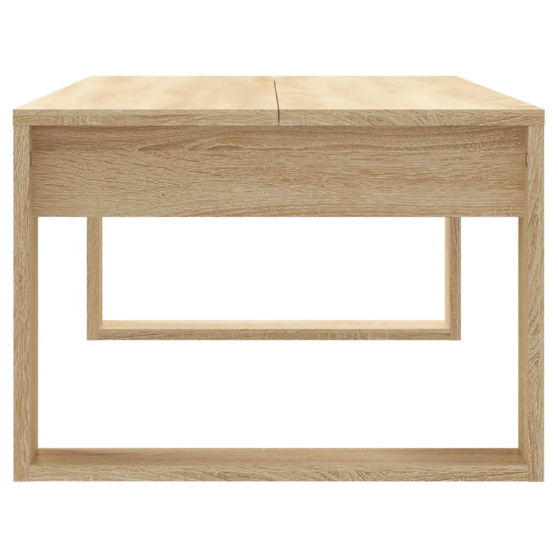 vidaXL sonoma tölgy színű szerelt fa dohányzóasztal 102 x 50 x 35 cm