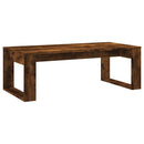 vidaXL füstös tölgy színű szerelt fa dohányzóasztal 102x50x35 cm