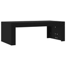 vidaXL fekete szerelt fa dohányzóasztal 102 x 50 x 36 cm