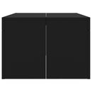 vidaXL fekete szerelt fa dohányzóasztal 102 x 50 x 36 cm