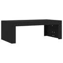 vidaXL fekete szerelt fa dohányzóasztal 102 x 50 x 36 cm