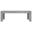 vidaXL betonszürke szerelt fa dohányzóasztal 102 x 50 x 36 cm