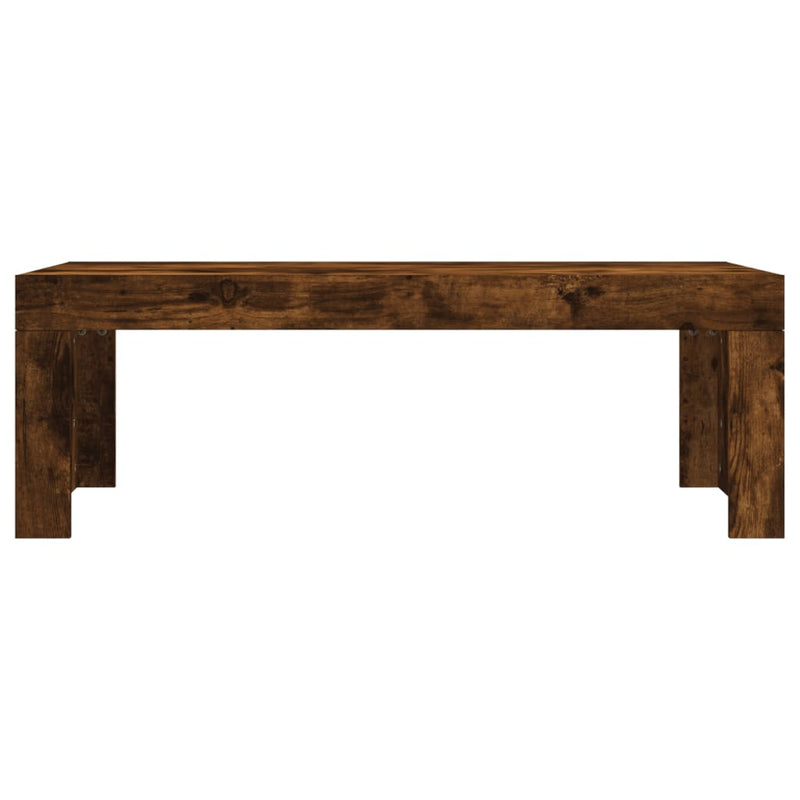 vidaXL füstös tölgy színű szerelt fa dohányzóasztal 102 x 50 x 36 cm