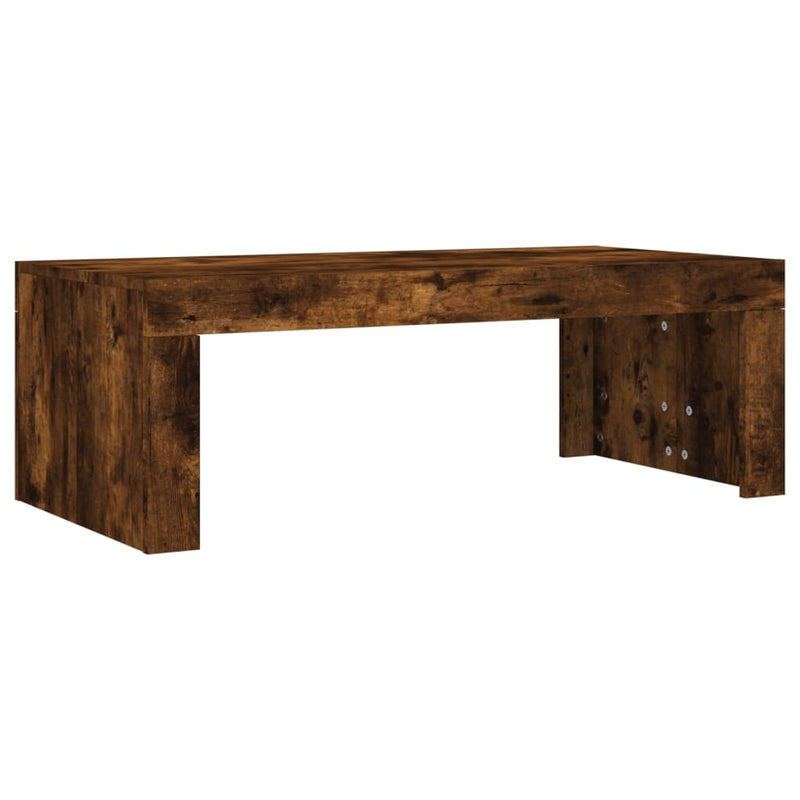 vidaXL füstös tölgy színű szerelt fa dohányzóasztal 102 x 50 x 36 cm
