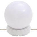 vidaXL fekete tükrös szekrény LED-ekkel 90x31,5x62 cm