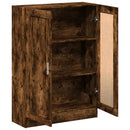 vidaXL füstös tölgy színű szerelt fa könyvszekrény 82,5x30,5x115 cm