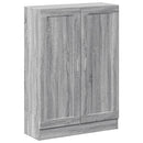 vidaXL szürke sonoma színű szerelt fa könyvszekrény 82,5x30,5x115 cm