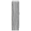 vidaXL szürke sonoma színű szerelt fa könyvszekrény 82,5x30,5x115 cm