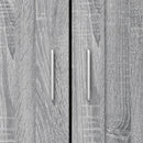 vidaXL szürke sonoma színű szerelt fa könyvszekrény 82,5x30,5x115 cm