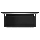 vidaXL fekete szerelt fa fürdőszobaszekrény tükörrel