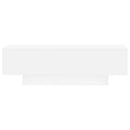 vidaXL fehér szerelt fa dohányzóasztal 100x49,5x31 cm