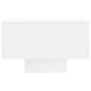 vidaXL fehér szerelt fa dohányzóasztal 100x49,5x31 cm