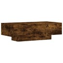 vidaXL füstös tölgy színű szerelt fa dohányzóasztal 100x49,5x31 cm