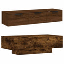 vidaXL füstös tölgy színű szerelt fa dohányzóasztal 100x49,5x31 cm