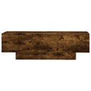 vidaXL füstös tölgy színű szerelt fa dohányzóasztal 100x49,5x31 cm