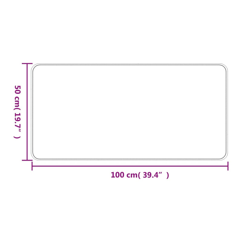 vidaXL tópszínű szizálhatású futószőnyeg 50x100 cm