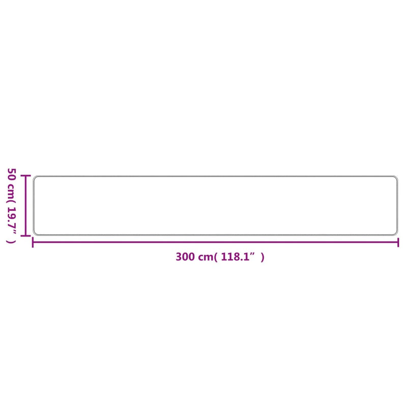 vidaXL antracitszürke szizálhatású futószőnyeg 50 x 300 cm