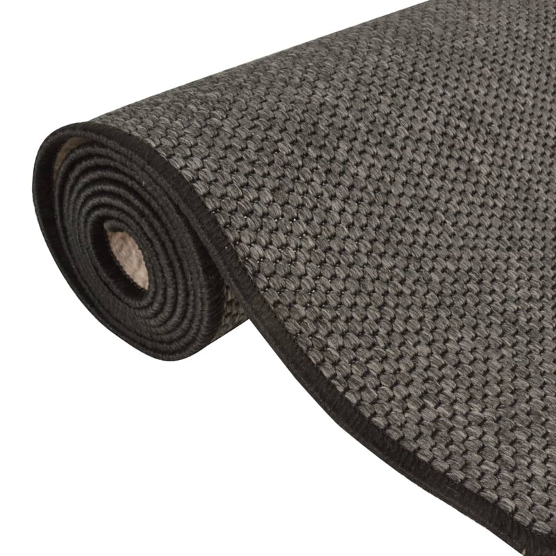 vidaXL antracitszürke szizálhatású futószőnyeg 80 x 250 cm
