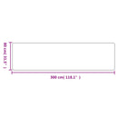 vidaXL ezüstszínű szizálhatású futószőnyeg 80 x 300 cm