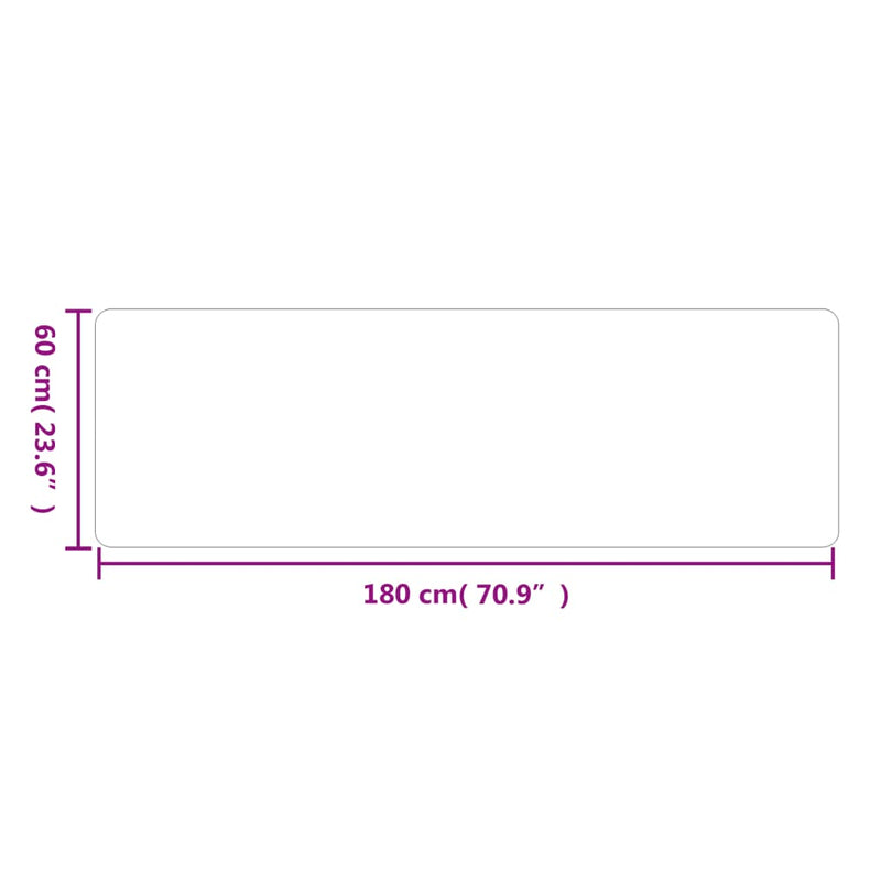 vidaXL szürke futószőnyeg 60x180 cm