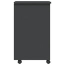 vidaXL MOSS szürke tömör fenyőfa görgős szekrény fiókokkal