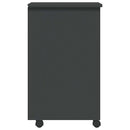 vidaXL MOSS szürke tömör fenyőfa görgős szekrény fiókokkal