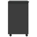 vidaXL MOSS szürke tömör fenyőfa görgős szekrény fiókokkal