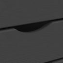 vidaXL MOSS szürke tömör fenyőfa görgős szekrény fiókokkal