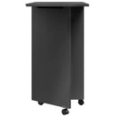 vidaXL MOSS szürke tömör fenyőfa görgős szekrény íróasztallal