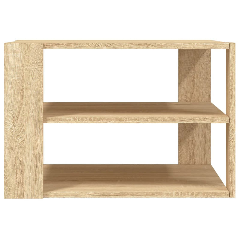 vidaXL sonoma tölgy színű szerelt fa dohányzóasztal 59,5x59,5x40 cm