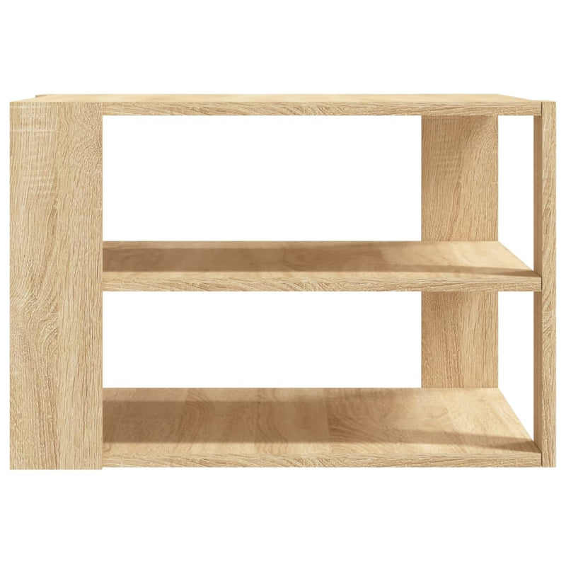 vidaXL sonoma tölgy színű szerelt fa dohányzóasztal 59,5x59,5x40 cm