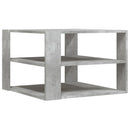 vidaXL betonszürke szerelt fa dohányzóasztal 58 x 58 x 40 cm