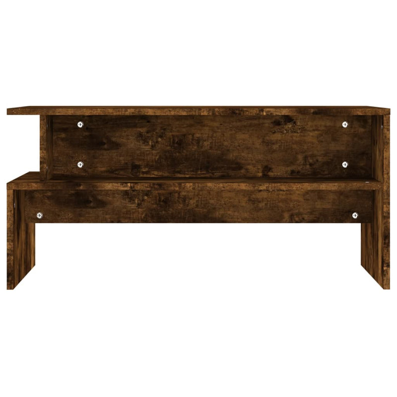 vidaXL füstös tölgy színű szerelt fa dohányzóasztal 90x55x42,5 cm