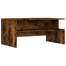 vidaXL füstös tölgy színű szerelt fa dohányzóasztal 90x55x42,5 cm