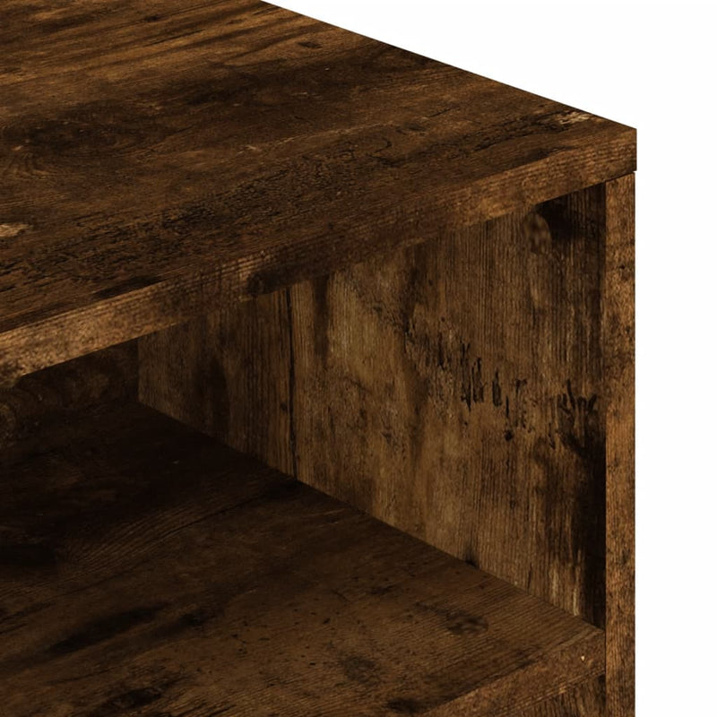vidaXL füstös tölgy színű szerelt fa dohányzóasztal 90x55x42,5 cm