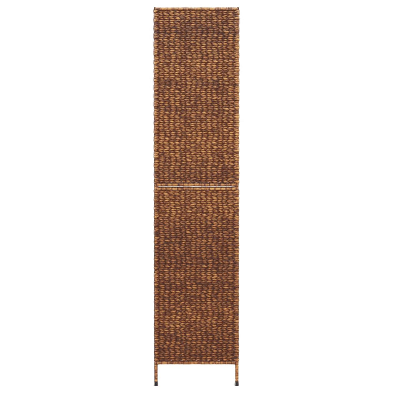 vidaXL barna 3 paneles vízijácint térelválasztó 122x180 cm