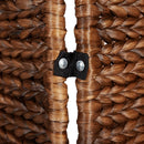 vidaXL barna 4 paneles vízijácint térelválasztó 163x180 cm