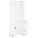 vidaXL fehér szerelt fa magasszekrény 69,5 x 34 x 180 cm