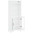 vidaXL fehér szerelt fa magasszekrény 69,5 x 34 x 180 cm