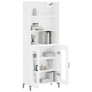 vidaXL fehér szerelt fa magasszekrény 69,5 x 34 x 180 cm