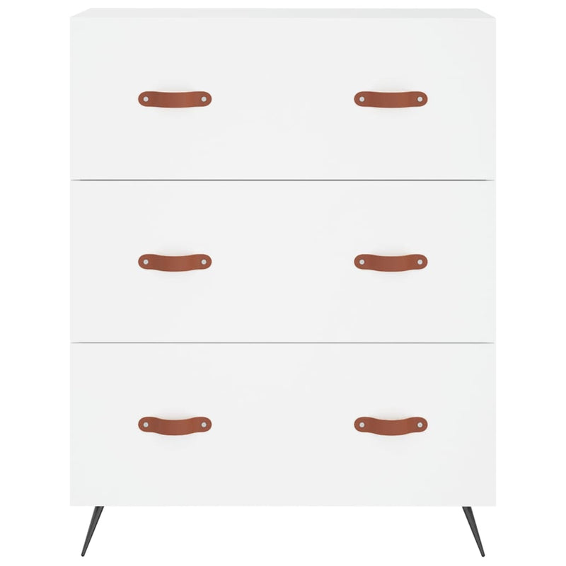 vidaXL fehér szerelt fa magasszekrény 69,5 x 34 x 180 cm