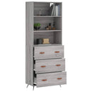 vidaXL szürke sonoma szerelt fa magasszekrény 69,5 x 34 x 180 cm