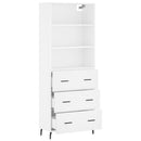 vidaXL fehér szerelt fa magasszekrény 69,5 x 34 x 180 cm