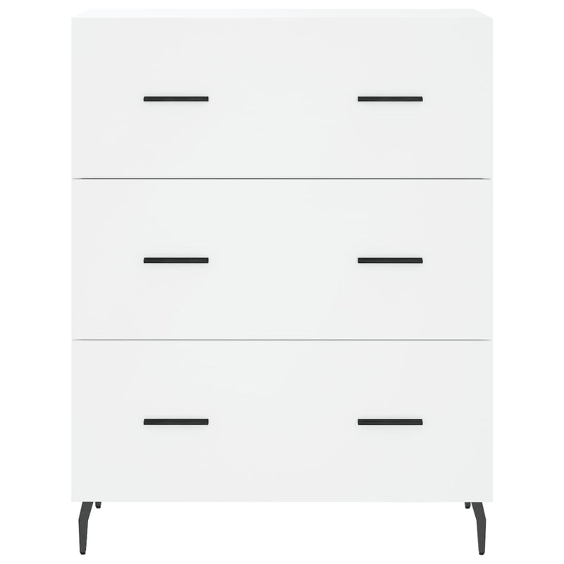 vidaXL fehér szerelt fa magasszekrény 69,5 x 34 x 180 cm