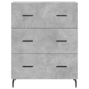 vidaXL betonszürke szerelt fa magasszekrény 69,5 x 34 x 180 cm