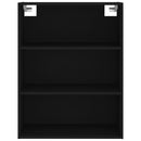 vidaXL fekete szerelt fa magasszekrény 69,5 x 34 x 180 cm