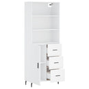 vidaXL fehér szerelt fa magasszekrény 69,5 x 34 x 180 cm