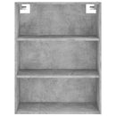 vidaXL betonszürke szerelt fa magasszekrény 69,5 x 34 x 180 cm