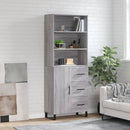 vidaXL szürke sonoma szerelt fa magasszekrény 69,5 x 34 x 180 cm